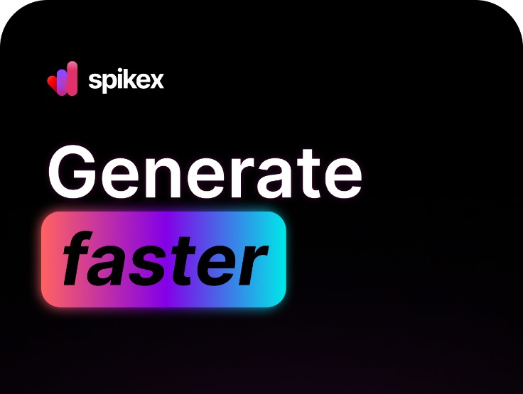 SpikeX AI text to video converter in 60 minutes
